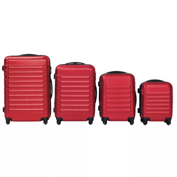 4-piece hard-shell suitcase set, 4 colors - red