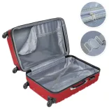 4-piece hard-shell suitcase set, 4 colors - red