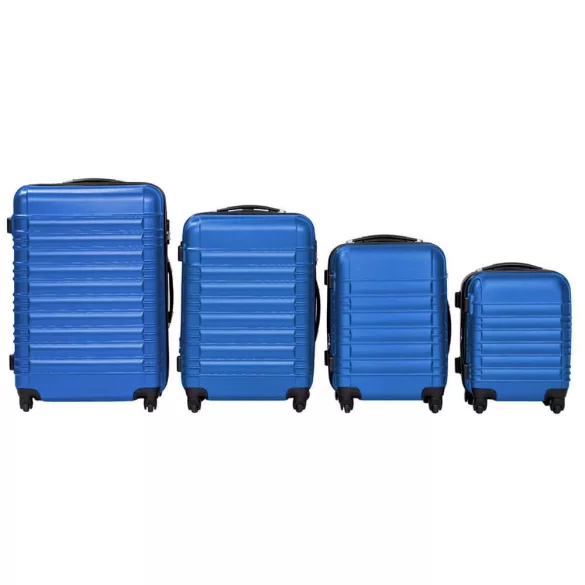 4-piece hard-shell suitcase set, 4 colors - blue