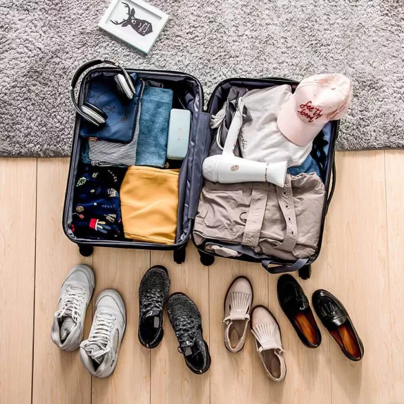 4-piece hard-shell suitcase set, 4 colors - blue