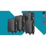4-piece hard-shell suitcase set, 4 colors - blue