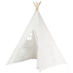 Indian Tent for Kids, 3 Colors - Off-White