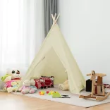 Indian Tent for Kids, 3 Colors - Off-White