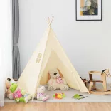 Indian Tent for Kids, 3 Colors - Off-White