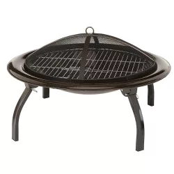 Fire Pit and Grill with Gift Carrying Bag