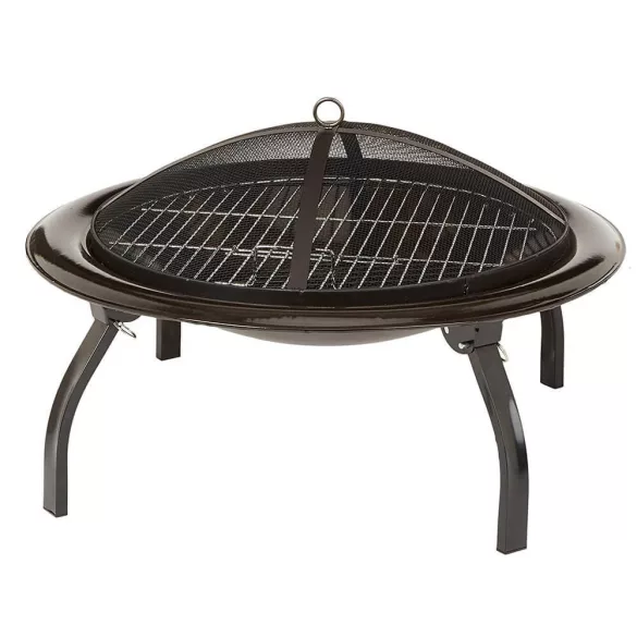 Fire Pit and Grill with Gift Carrying Bag