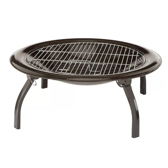 Fire Pit and Grill with Gift Carrying Bag