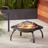 Fire Pit and Grill with Gift Carrying Bag