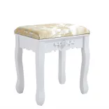 Dressing table with mirror and chair, Rome in multiple colors - white