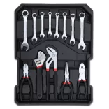187-piece tool set in a rolling suitcase