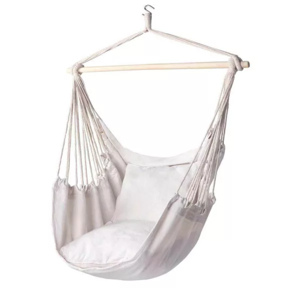 Hanging Chair with Cushion - Off-White