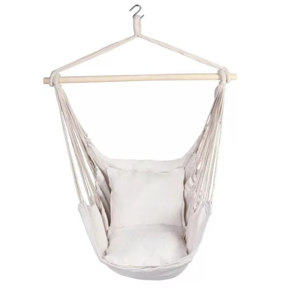 Hanging Chair with Cushion - Off-White