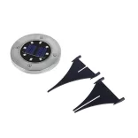 4 pcs outdoor recessed solar lamp