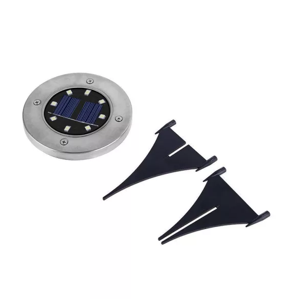 4 pcs outdoor recessed solar lamp