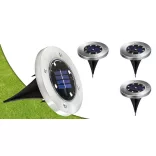 4 pcs outdoor recessed solar lamp