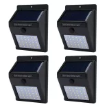 4-piece wall-mounted solar lighting