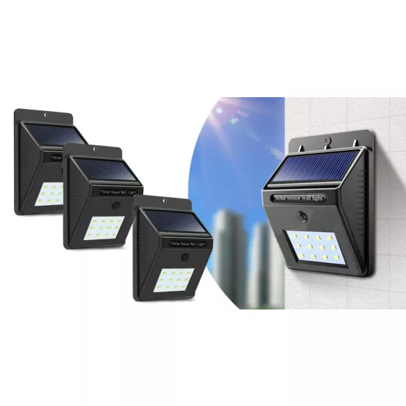 4-piece wall-mounted solar lighting