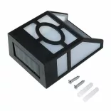 4 pcs outdoor black solar lamp