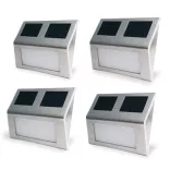 4 pcs wall-mounted outdoor solar lamps