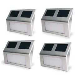 4 pcs wall-mounted outdoor solar lamps