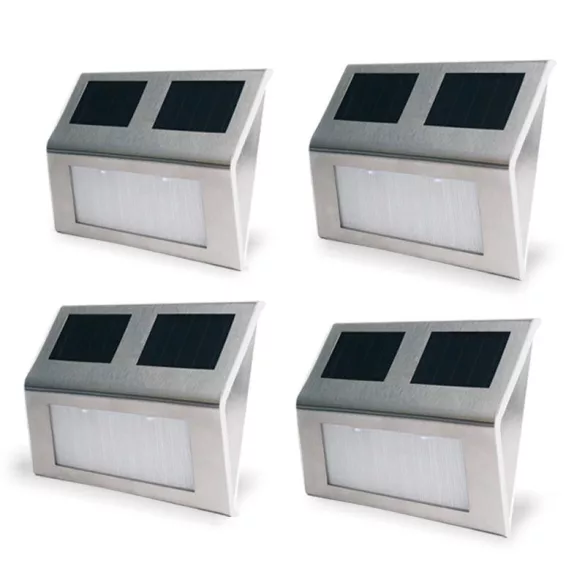 4 pcs wall-mounted outdoor solar lamps