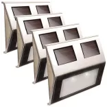 4 pcs wall-mounted outdoor solar lamps