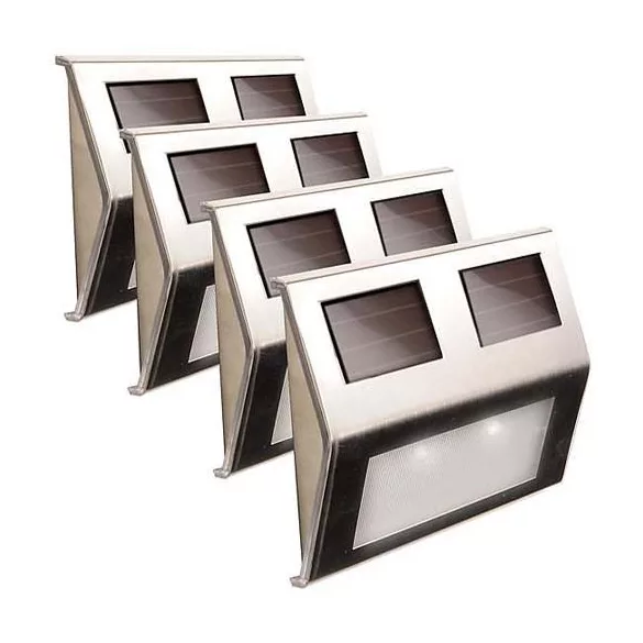 4 pcs wall-mounted outdoor solar lamps