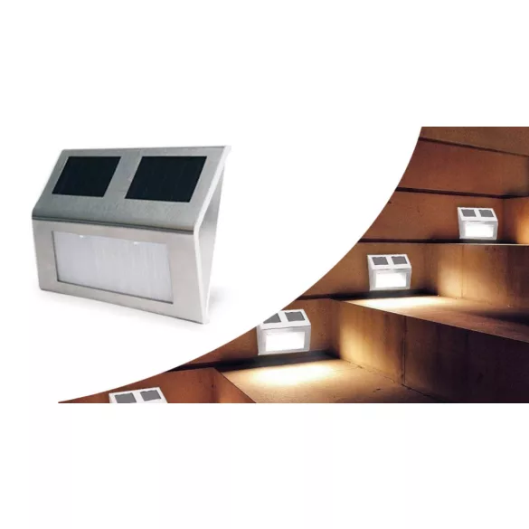 4 pcs wall-mounted outdoor solar lamps