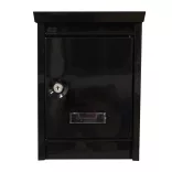 Metal Mailbox in Various Colors - Black