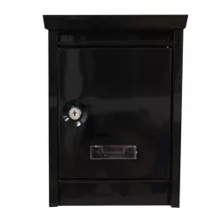 Metal Mailbox in Various Colors - Black
