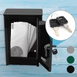 Metal Mailbox in Various Colors - Black