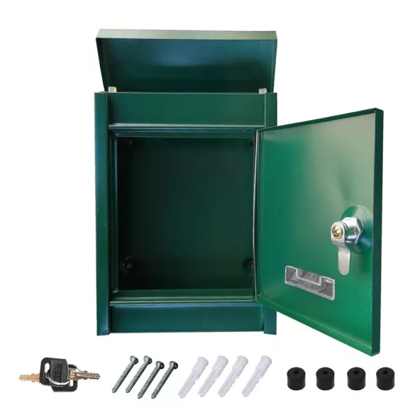 Metal Mailbox in Various Colors - Green