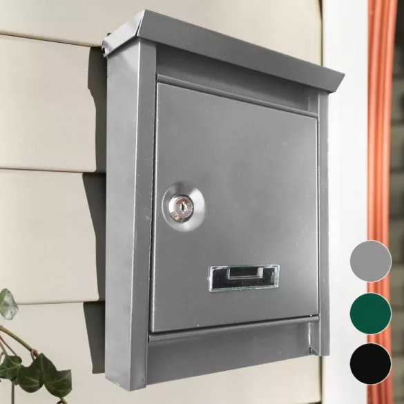 Metal Mailbox in Various Colors - Gray