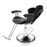 Hairdresser Chair with Adjustable Height - Black