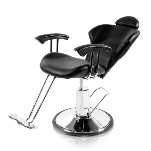 Hairdresser Chair with Adjustable Height - Black