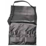 18-piece makeup brush set with a waist-mounted holder