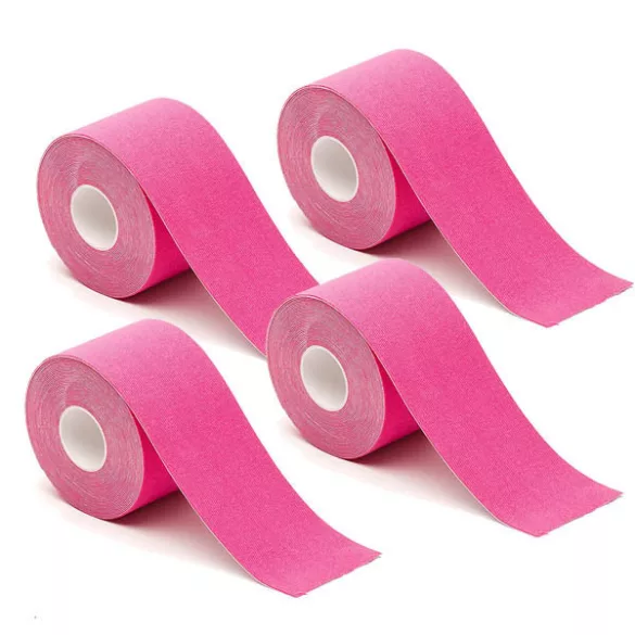 4 pcs kinesiology tape in selectable colors - pink