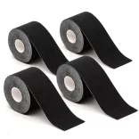 4 pcs kinesiology tape in selectable color - black