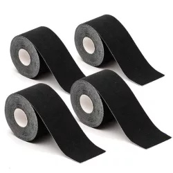 4 pcs kinesiology tape in selectable color - black