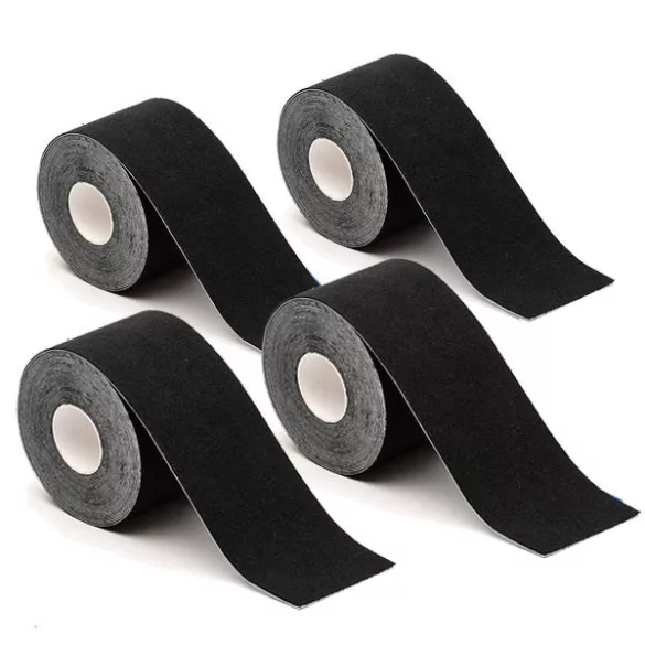 4 pcs kinesiology tape in selectable color - black
