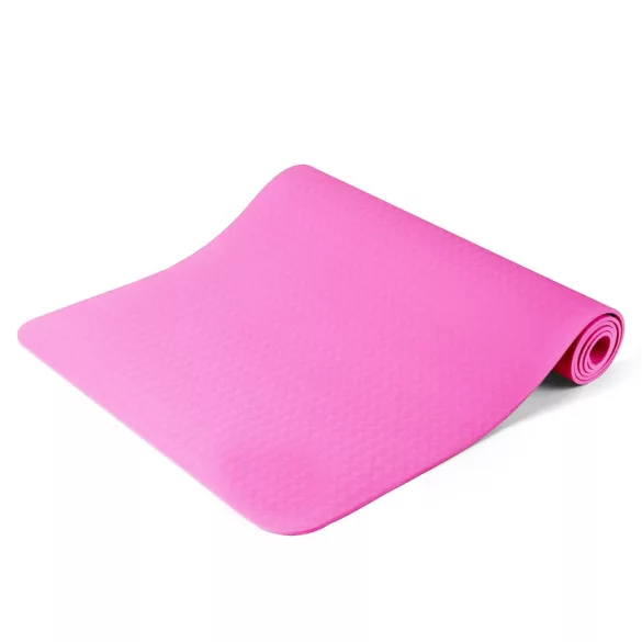 Yoga mat with a carrying bag, available in 3 colors - pink