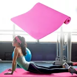 Yoga mat with a carrying bag, available in 3 colors - pink