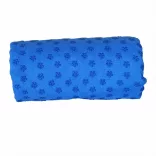 Non-slip yoga towel with a gift bag - blue