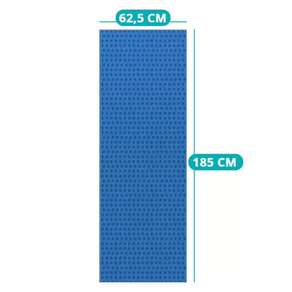 Non-slip yoga towel with a gift bag - blue