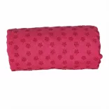 Non-slip yoga towel with a gift bag - pink