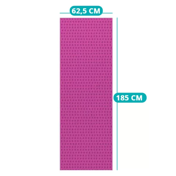 Non-slip yoga towel with a gift bag - pink