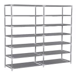 Mobile Shoe Storage Cabinet in 4 Colors - Burgundy