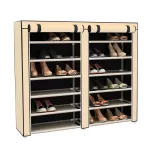 Mobile Shoe Storage Cabinet in 4 Colors - Beige