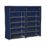 Mobile Shoe Storage Cabinet in 4 Colors - Blue