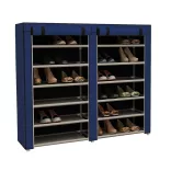 Mobile Shoe Storage Cabinet in 4 Colors - Blue
